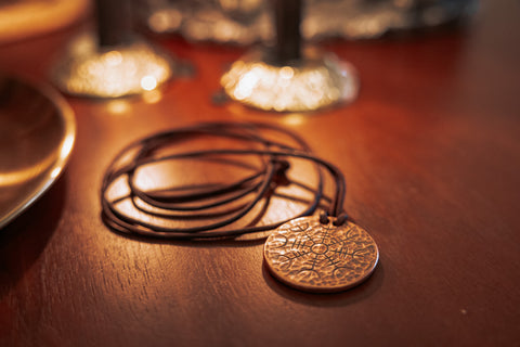Helm of Awe Coin Necklace - Copper