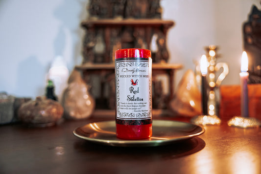 Wicked Witch Mojo Red Stilettos Candle